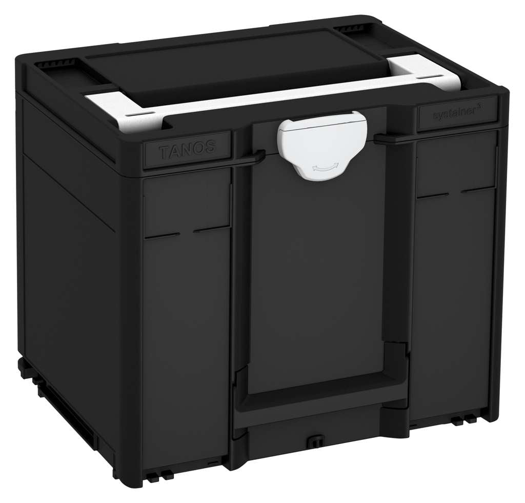 Systainer³ M 337, Black with White lid handle and Light Grey catches