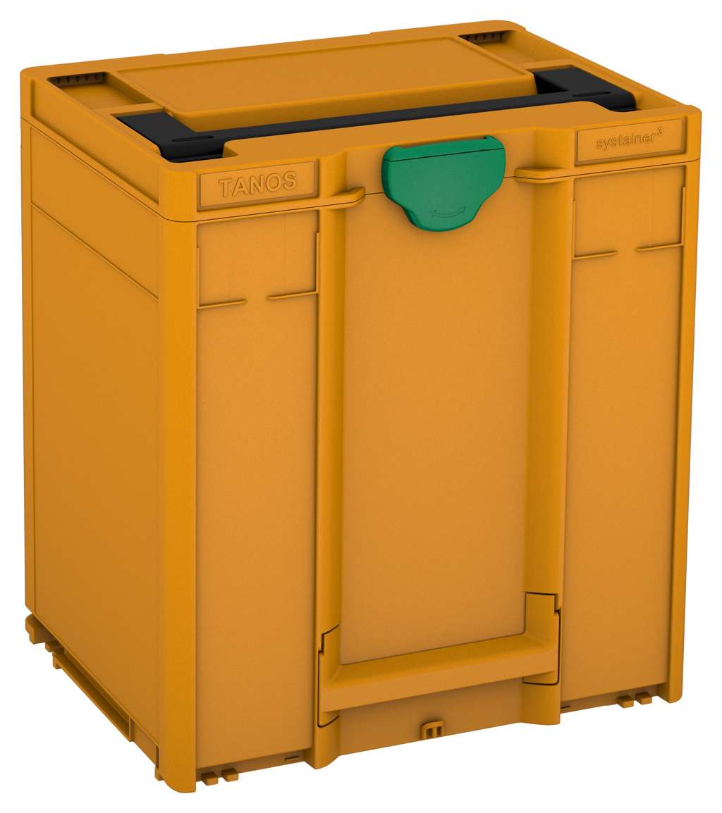 Systainer³ M 437, Daffodil Yellow with Black lid handle and Signal Green catches