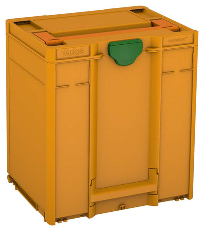 Systainer³ M 437, Daffodil Yellow with Deep Orange lid handle and Emerald Green catches