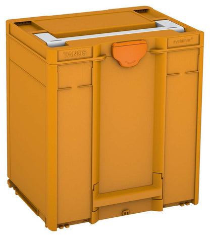 Systainer³ M 437, Daffodil Yellow with Light Grey lid handle and Deep Orange catches