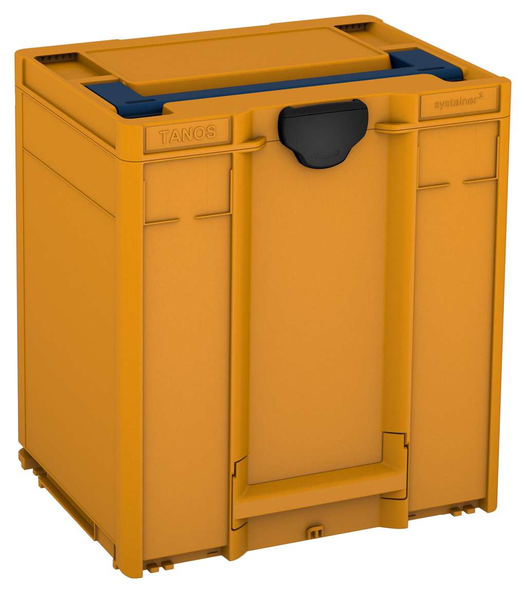 Systainer³ M 437, Daffodil Yellow with Sapphire Blue lid handle and Black catches