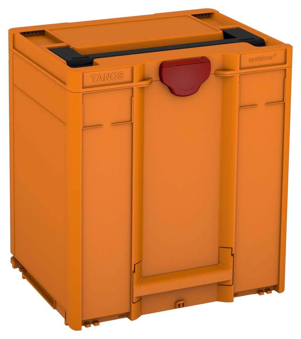 Systainer³ M 437, Deep Orange with Black lid handle and Carmine Red catches
