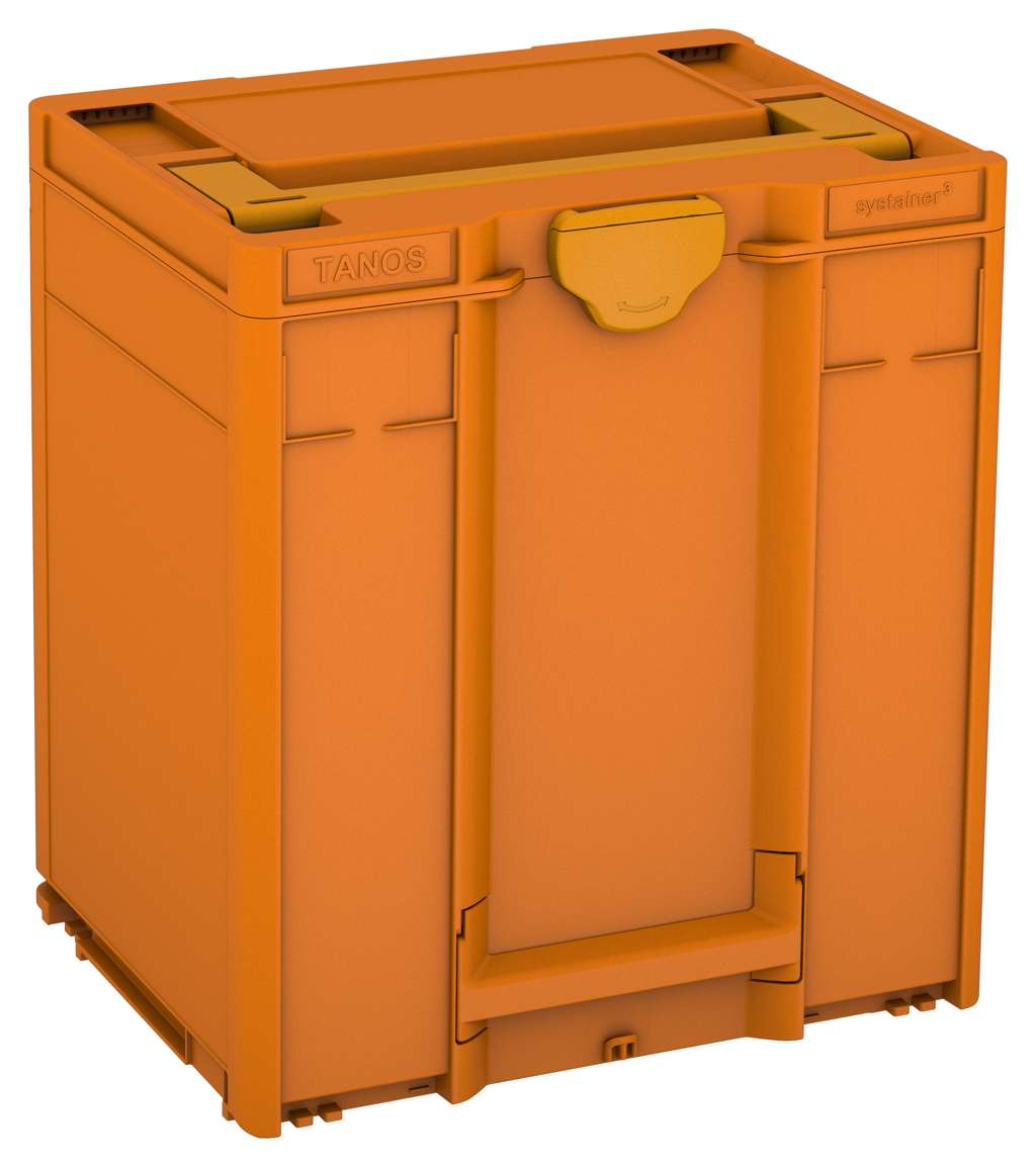 Systainer³ M 437, Deep Orange with Daffodil Yellow lid handle and Daffodil Yellow catches