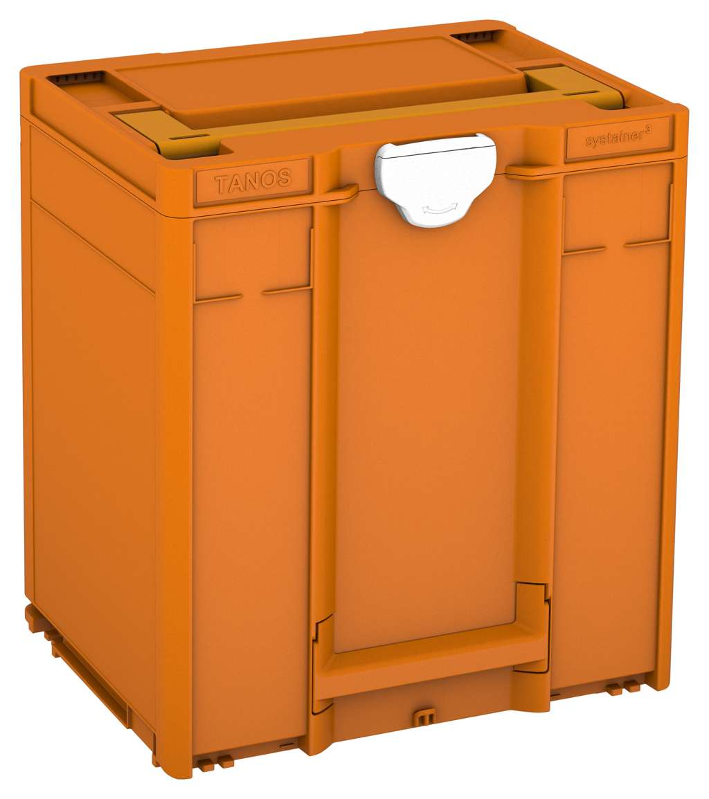 Systainer³ M 437, Deep Orange with Daffodil Yellow lid handle and White catches