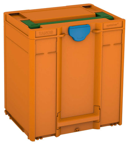 Systainer³ M 437, Deep Orange with Emerald Green lid handle and Sky Blue catches