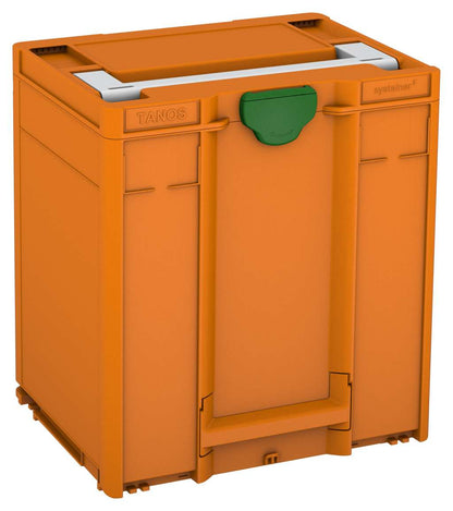 Systainer³ M 437, Deep Orange with Light Grey lid handle and Emerald Green catches
