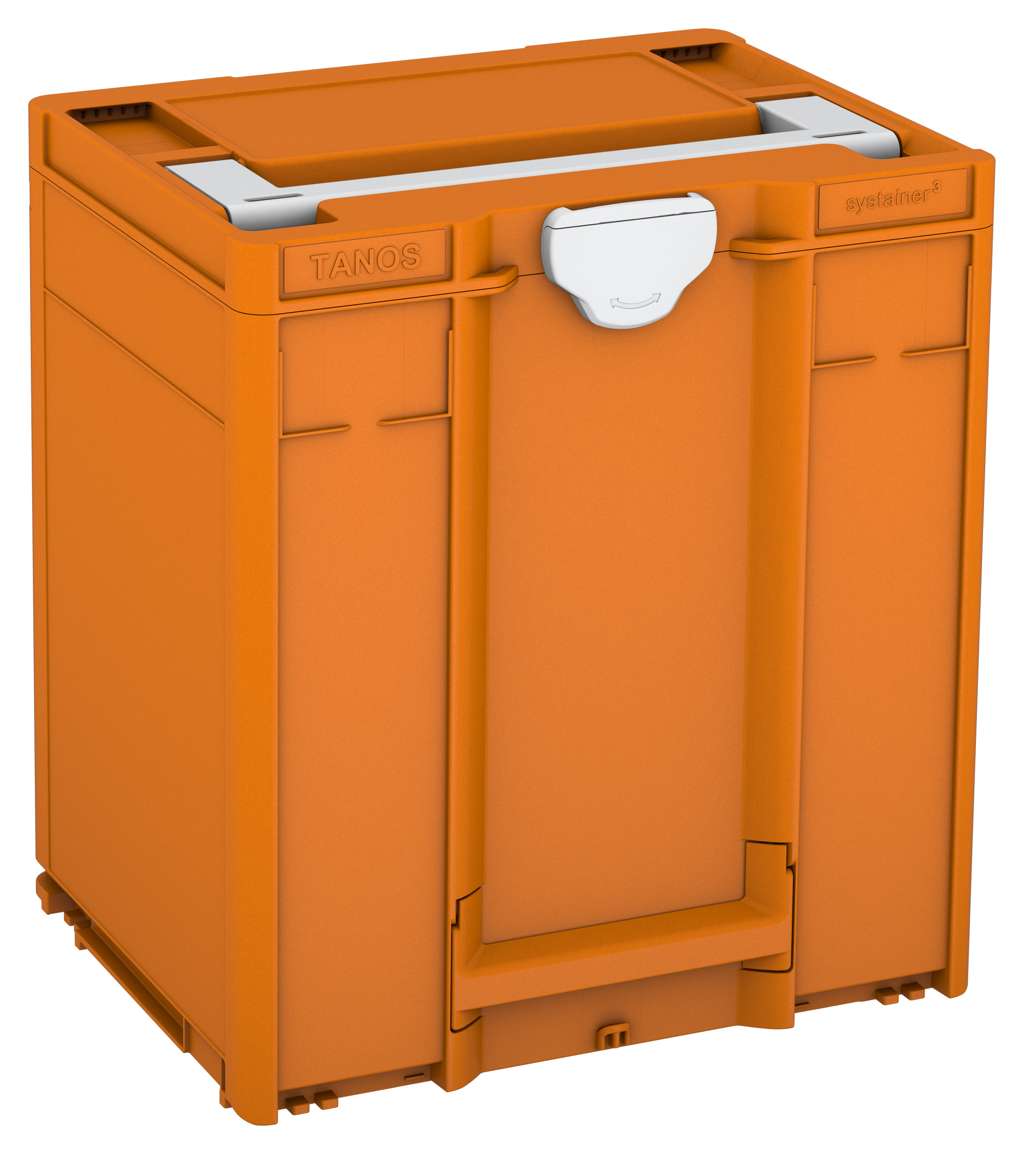 Systainer³ M 437, Deep Orange with Light Grey lid handle and Light Grey catches