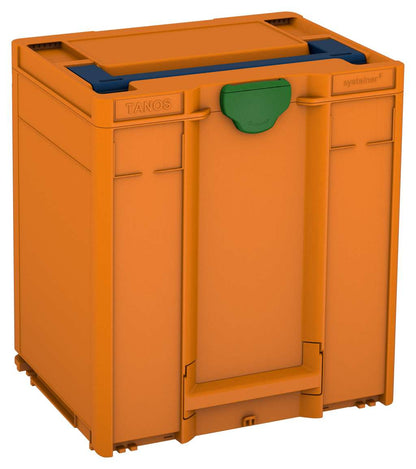 Systainer³ M 437, Deep Orange with Sapphire Blue lid handle and Emerald Green catches