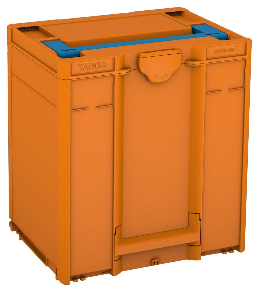 Systainer³ M 437, Deep Orange with Sky Blue lid handle