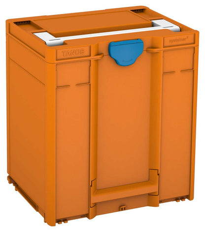 Systainer³ M 437, Deep Orange with White lid handle and Sky Blue catches