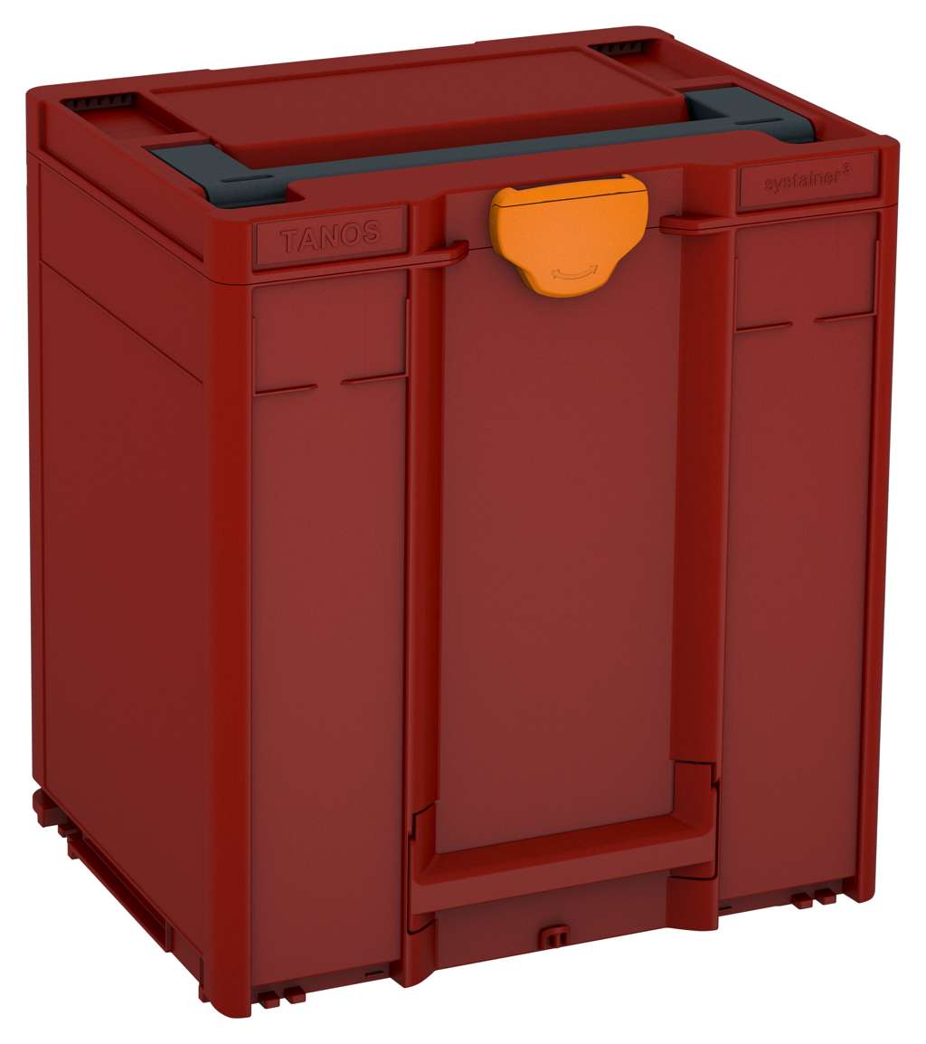 Systainer³ M 437, Carmine Red with Anthracite lid handle and Deep Orange catches