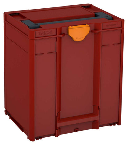 Systainer³ M 437, Carmine Red with Anthracite lid handle and Deep Orange catches