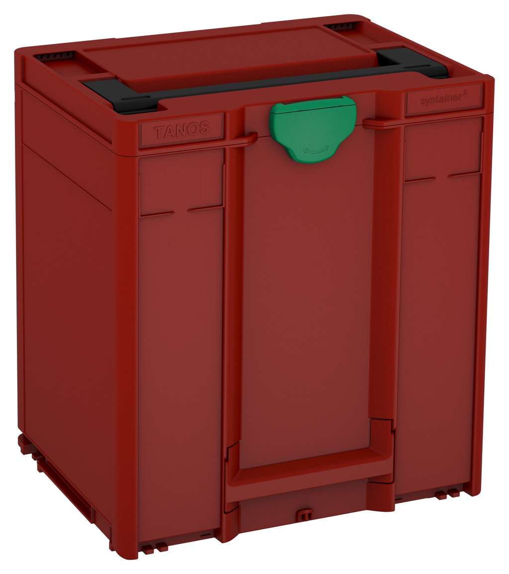 Systainer³ M 437, Carmine Red with Black lid handle and Signal Green catches