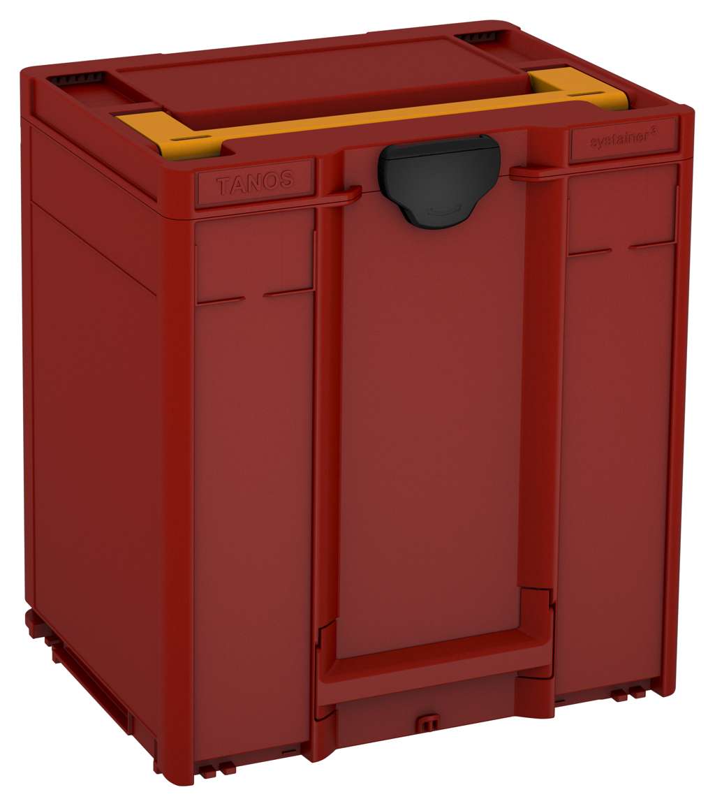 Systainer³ M 437, Carmine Red with Daffodil Yellow lid handle and Black catches