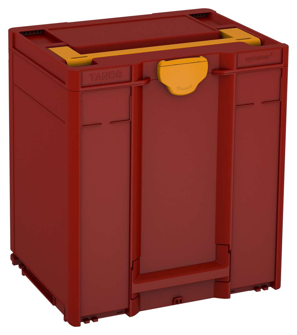Systainer³ M 437, Carmine Red with Daffodil Yellow lid handle and Daffodil Yellow catches