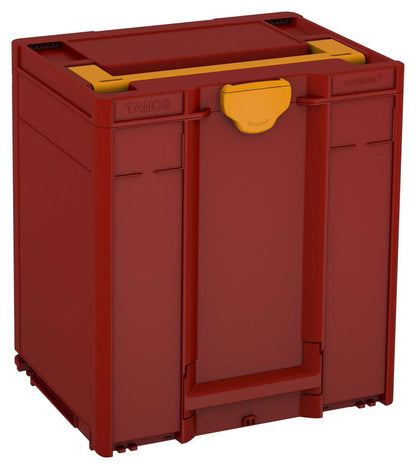 Systainer³ M 437, Carmine Red with Daffodil Yellow lid handle and Daffodil Yellow catches