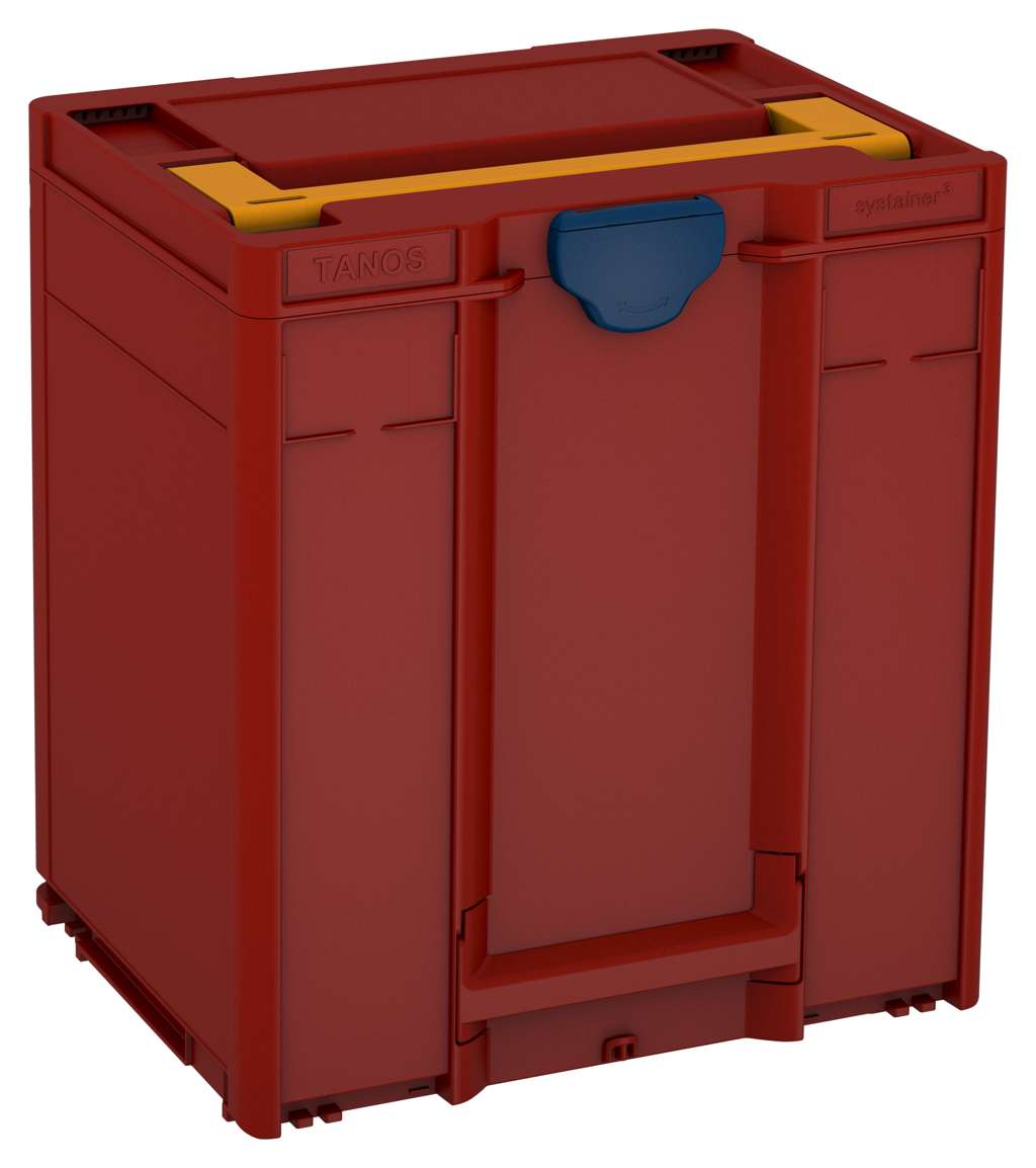 Systainer³ M 437, Carmine Red with Daffodil Yellow lid handle and Sapphire Blue catches
