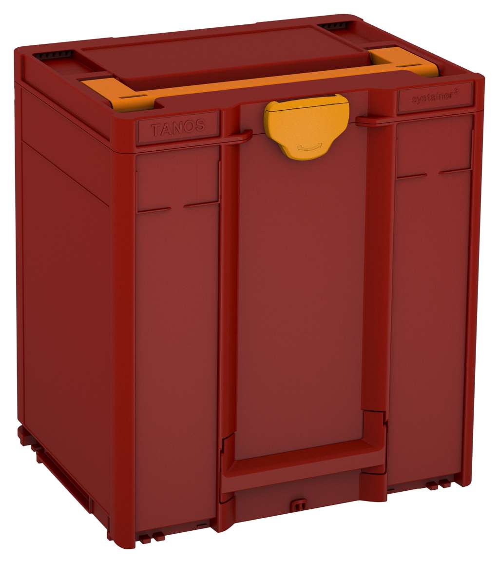 Systainer³ M 437, Carmine Red with Deep Orange lid handle and Daffodil Yellow catches