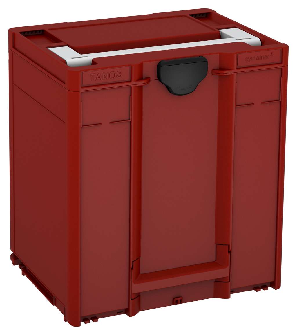 Systainer³ M 437, Carmine Red with Light Grey lid handle and Black catches