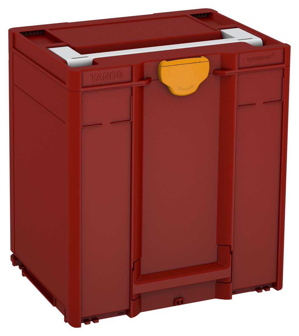 Systainer³ M 437, Carmine Red with Light Grey lid handle and Daffodil Yellow catches