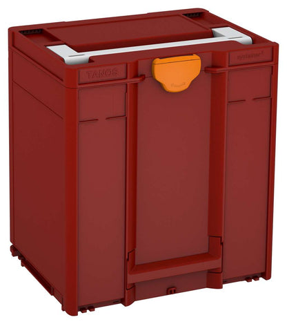 Systainer³ M 437, Carmine Red with Light Grey lid handle and Deep Orange catches