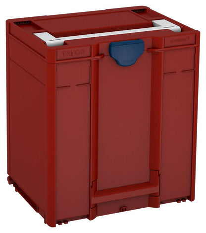 Systainer³ M 437, Carmine Red with Light Grey lid handle and Sapphire Blue catches