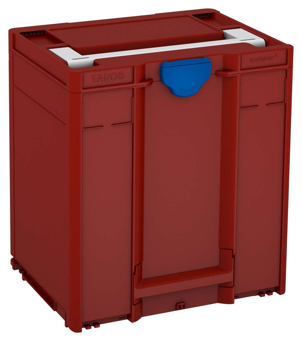 Systainer³ M 437, Carmine Red with Light Grey lid handle and Signal Blue catches