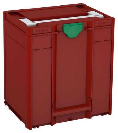 Systainer³ M 437, Carmine Red with Light Grey lid handle and Signal Green catches
