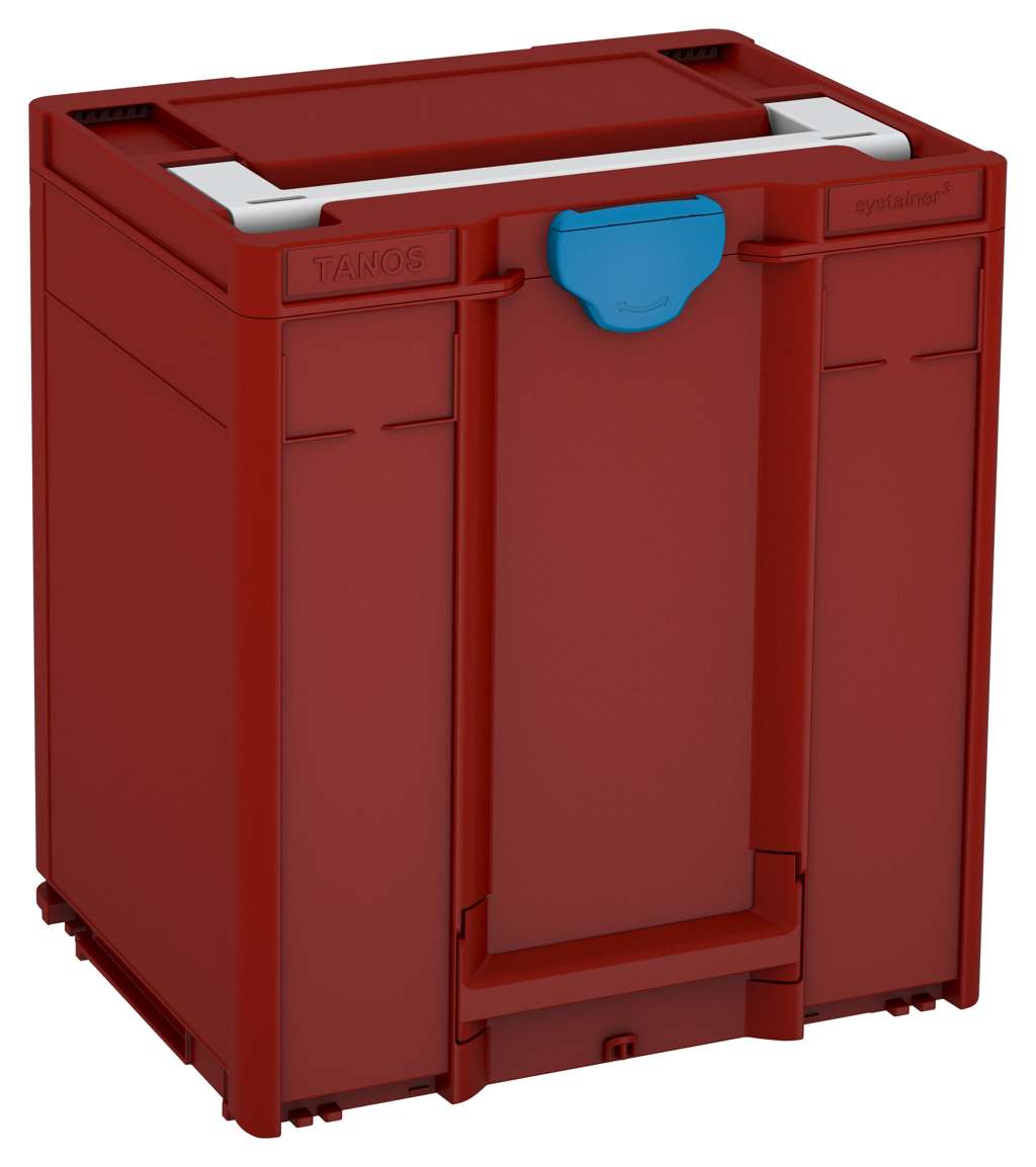 Systainer³ M 437, Carmine Red with Light Grey lid handle and Sky Blue catches
