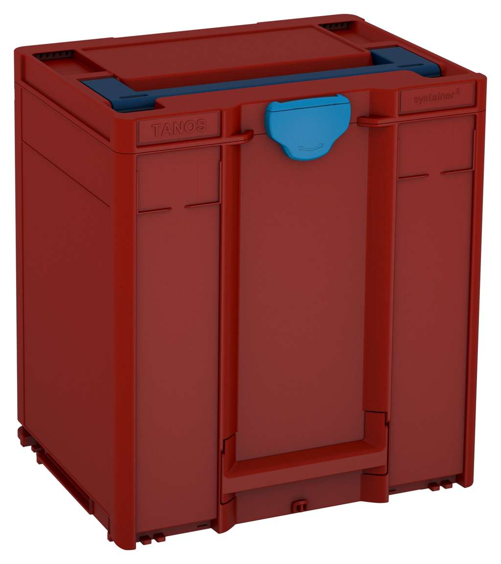 Systainer³ M 437, Carmine Red with Sapphire Blue lid handle and Sky Blue catches