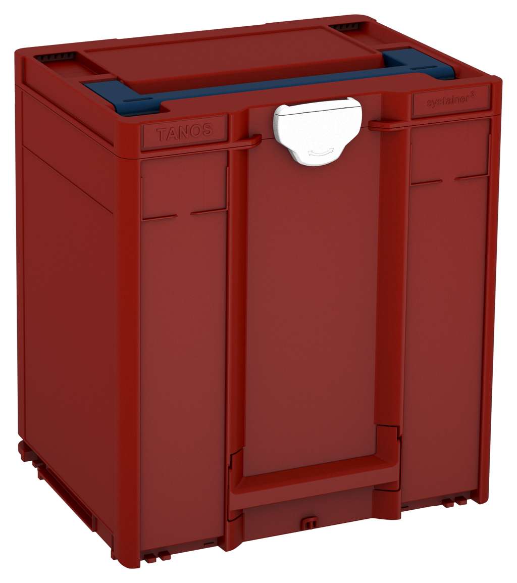 Systainer³ M 437, Carmine Red with Sapphire Blue lid handle and White catches