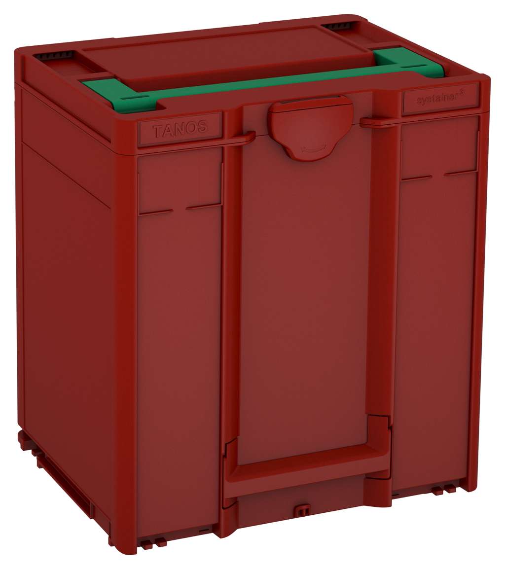 Systainer³ M 437, Carmine Red with Signal Green lid handle