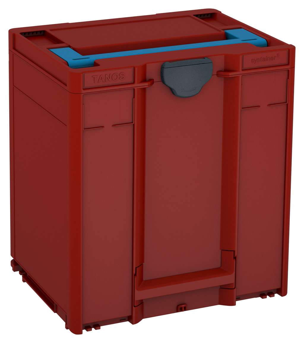 Systainer³ M 437, Carmine Red with Sky Blue lid handle and Anthracite catches