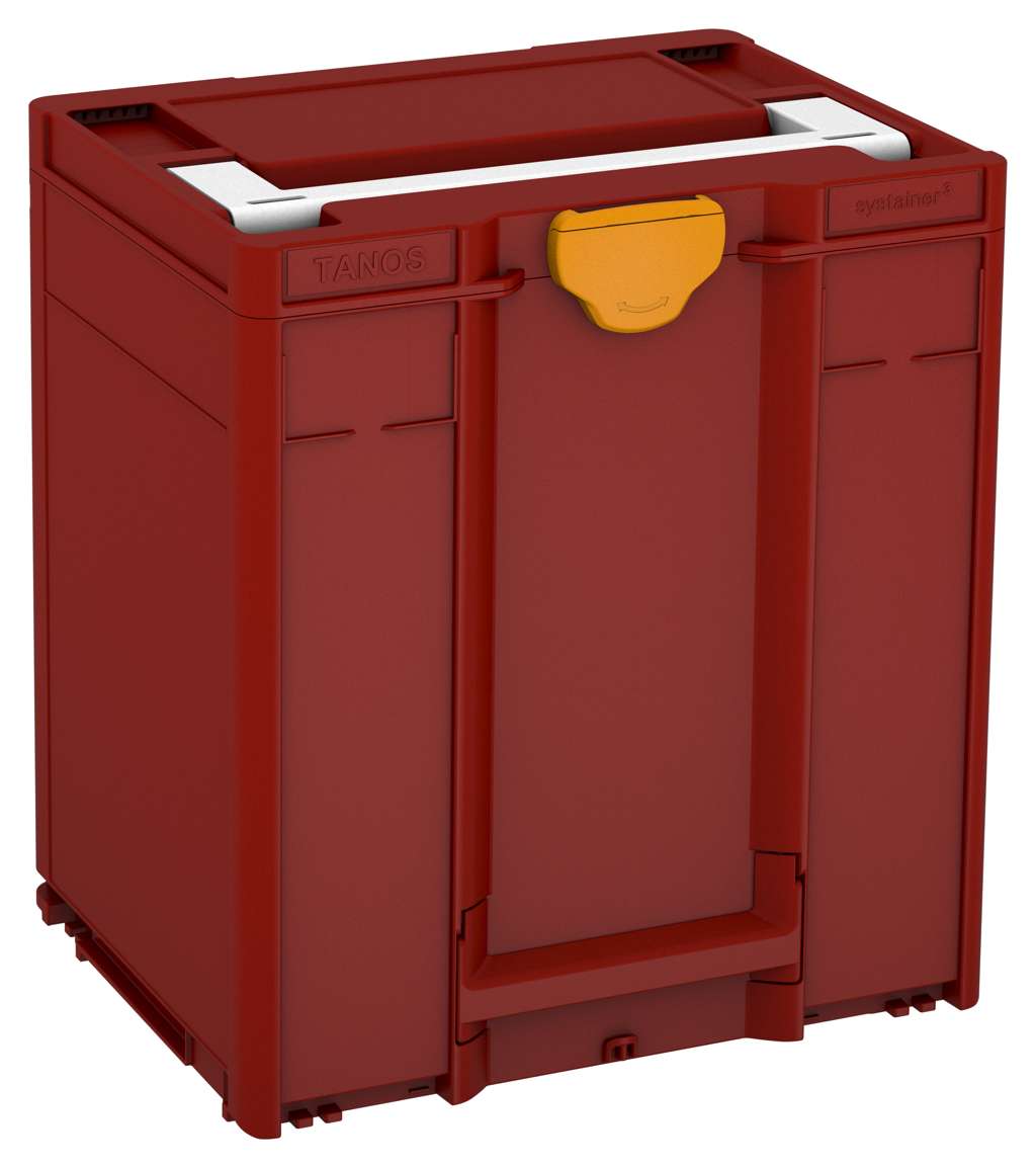 Systainer³ M 437, Carmine Red with White lid handle and Daffodil Yellow catches