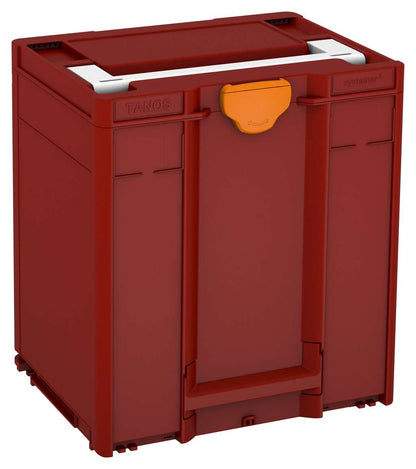 Systainer³ M 437, Carmine Red with White lid handle and Deep Orange catches