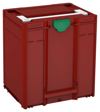 Systainer³ M 437, Carmine Red with White lid handle and Signal Green catches