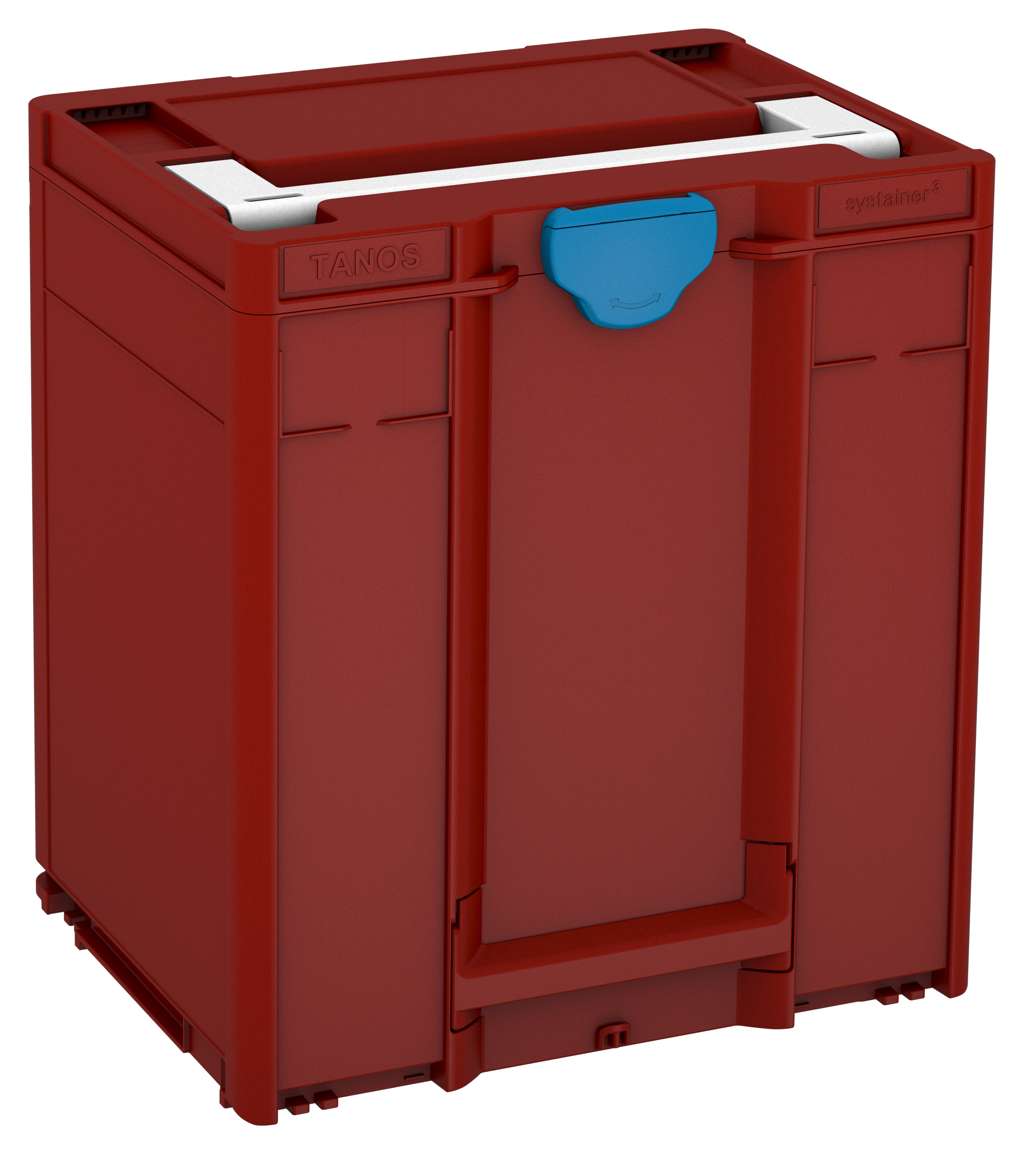 Systainer³ M 437, Carmine Red with White lid handle and Sky Blue catches