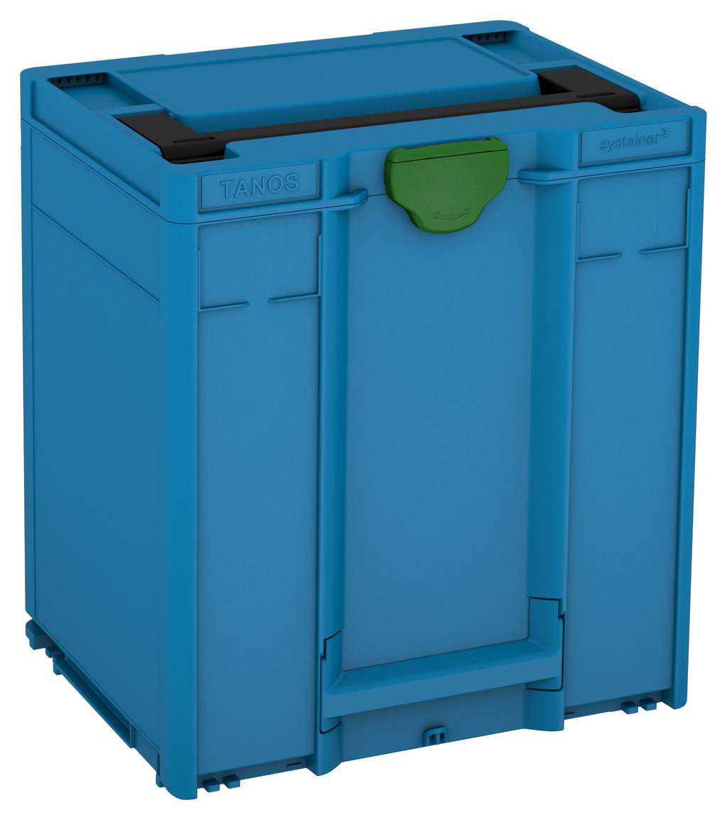 Systainer³ M 437, Sky Blue with Black lid handle and Emerald Green catches