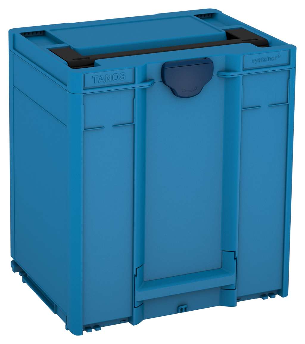 Systainer³ M 437, Sky Blue with Black lid handle and Sapphire Blue catches
