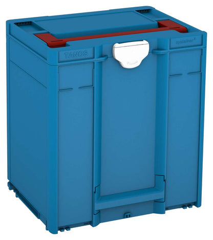 Systainer³ M 437, Sky Blue with Carmine Red lid handle and White catches