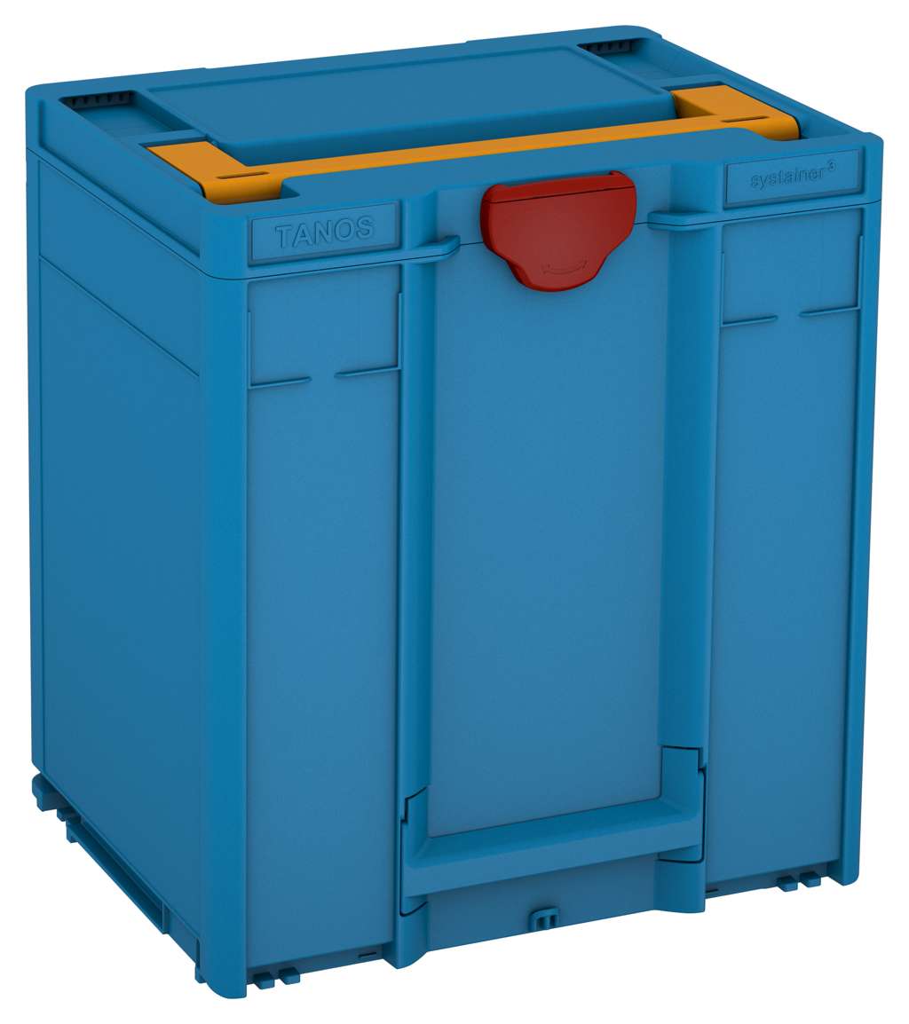 Systainer³ M 437, Sky Blue with Daffodil Yellow lid handle and Carmine Red catches