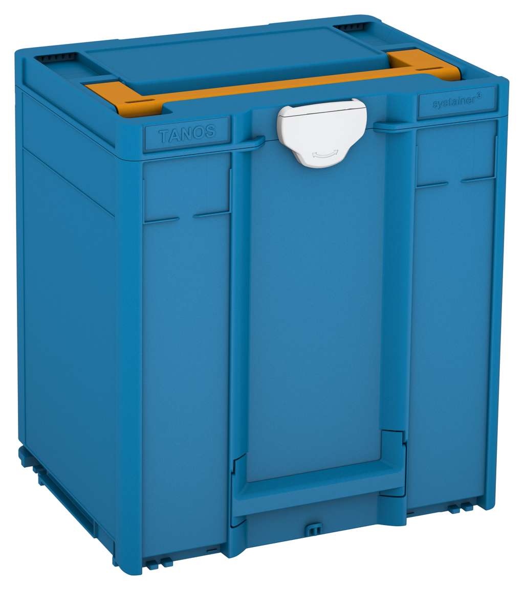 Systainer³ M 437, Sky Blue with Daffodil Yellow lid handle and Light Grey catches