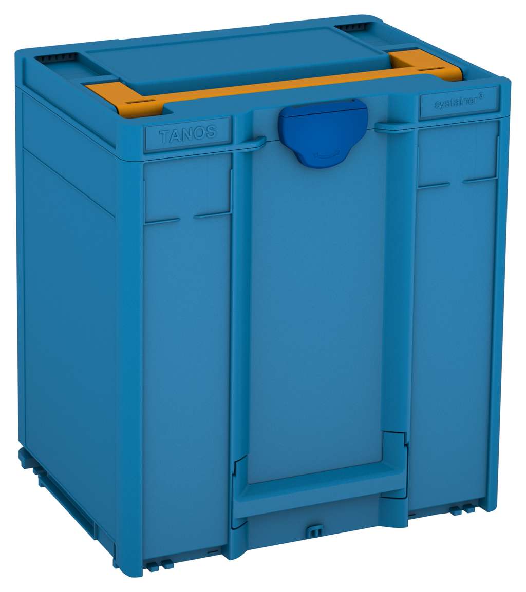 Systainer³ M 437, Sky Blue with Daffodil Yellow lid handle and Signal Blue catches