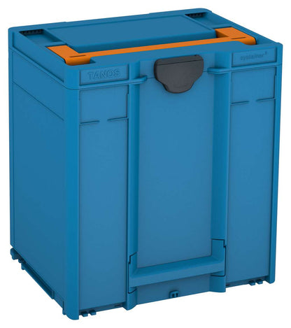 Systainer³ M 437, Sky Blue with Deep Orange lid handle and Anthracite catches