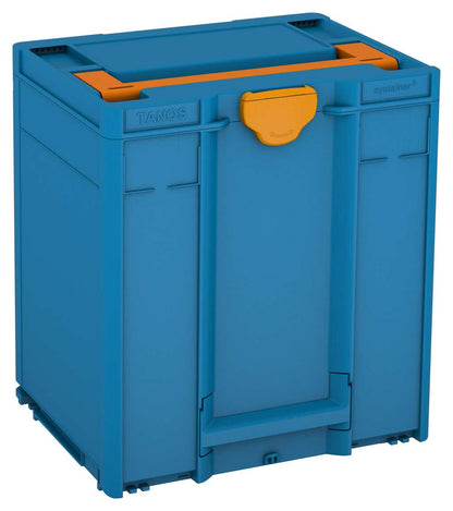 Systainer³ M 437, Sky Blue with Deep Orange lid handle and Daffodil Yellow catches