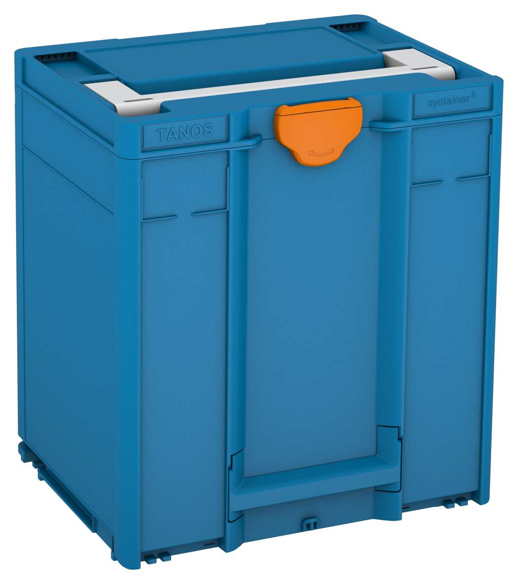 Systainer³ M 437, Sky Blue with Light Grey lid handle and Deep Orange catches