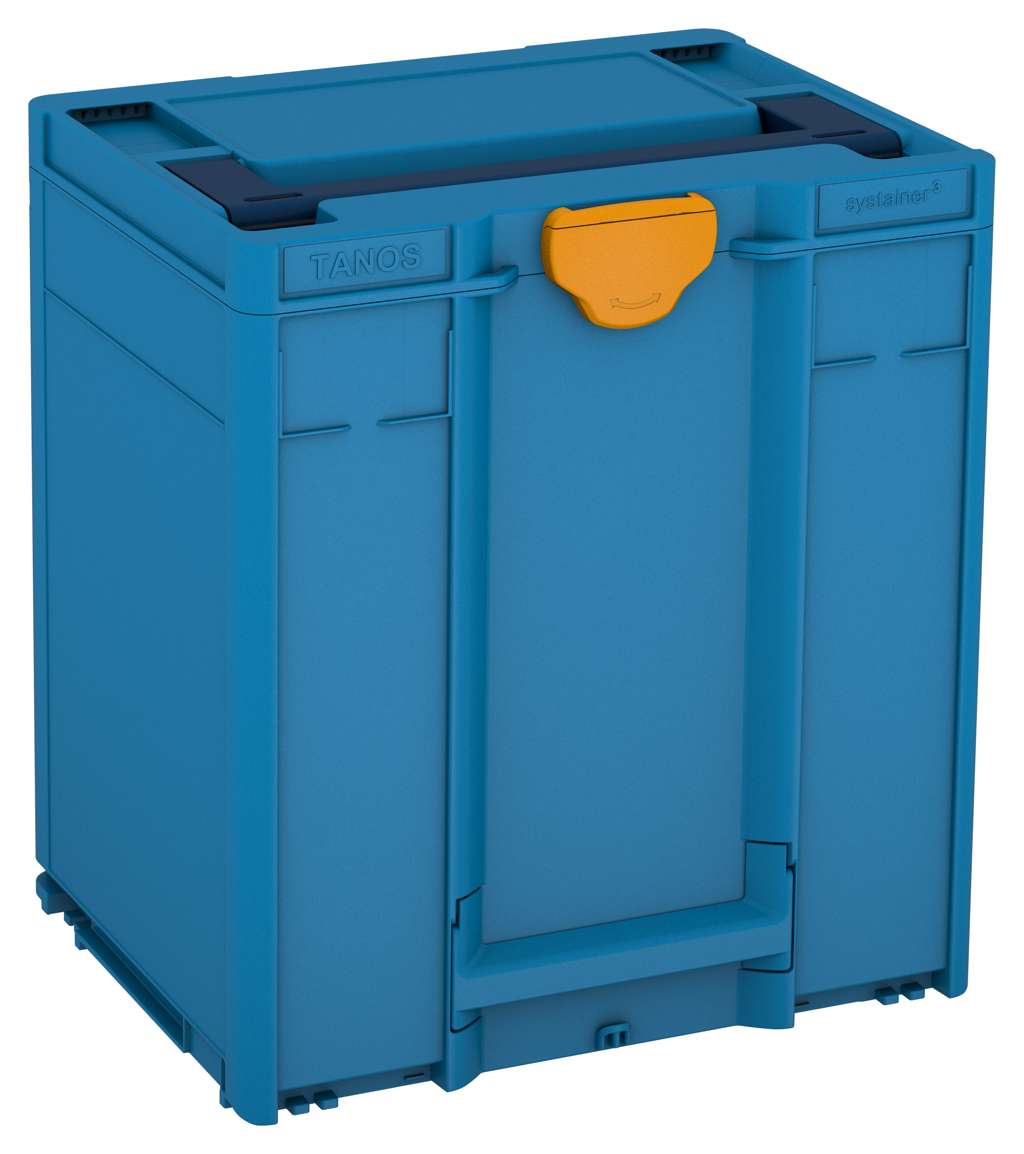 Systainer³ M 437, Sky Blue with Sapphire Blue lid handle and Daffodil Yellow catches
