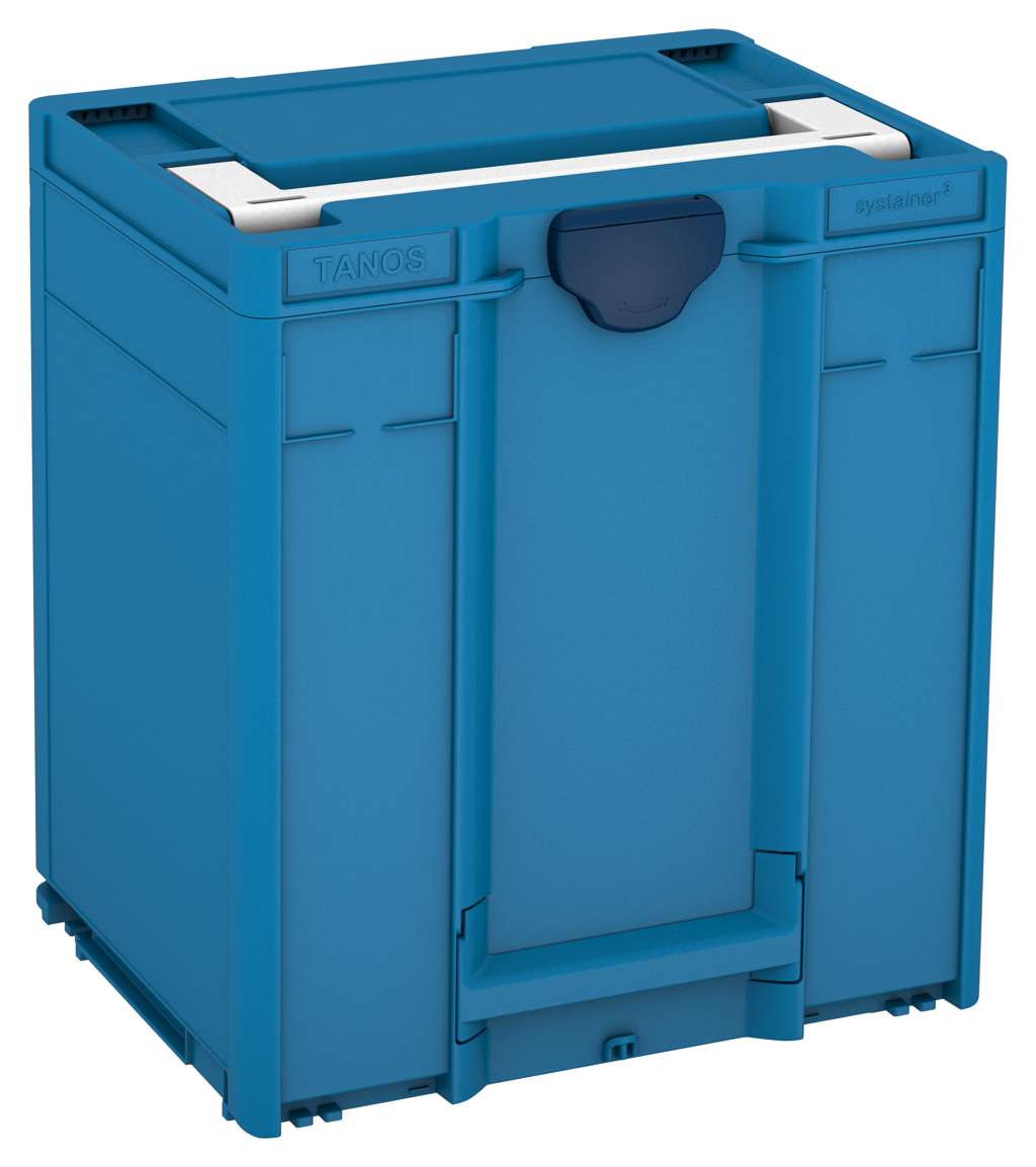 Systainer³ M 437, Sky Blue with White lid handle and Sapphire Blue catches