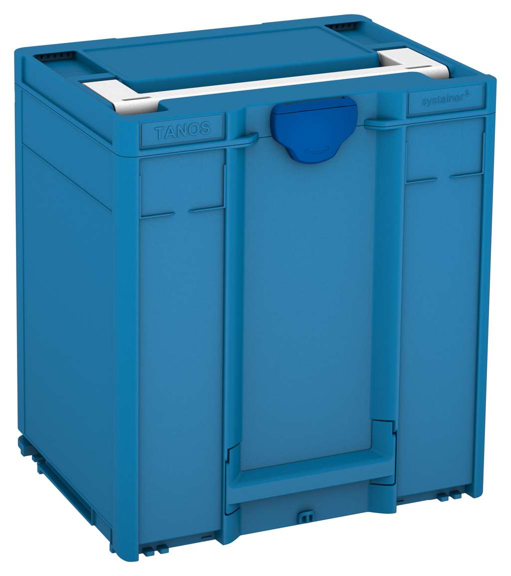 Systainer³ M 437, Sky Blue with White lid handle and Signal Blue catches