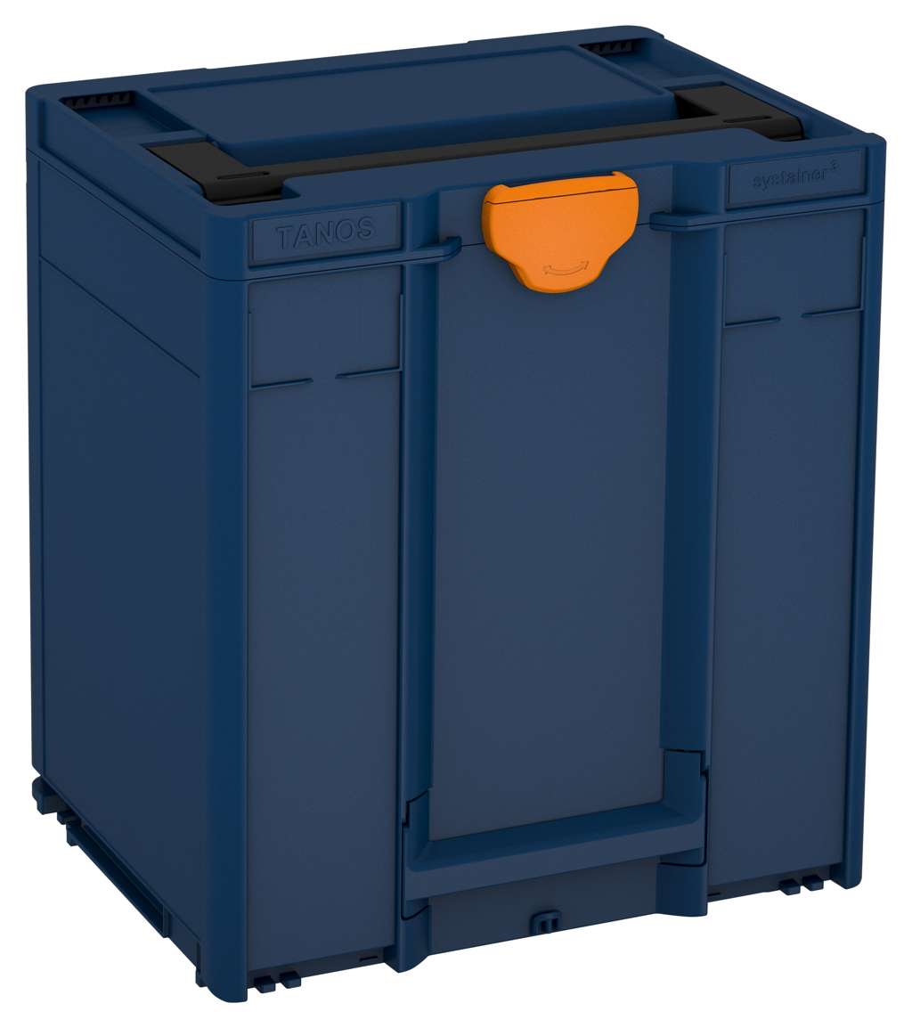 Systainer³ M 437, Sapphire Blue with Black lid handle and Deep Orange catches